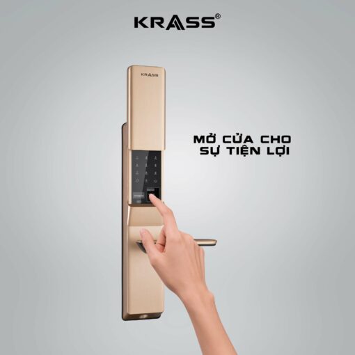 Mở khóa Krass K612 nhanh chóng bằng vân tay
