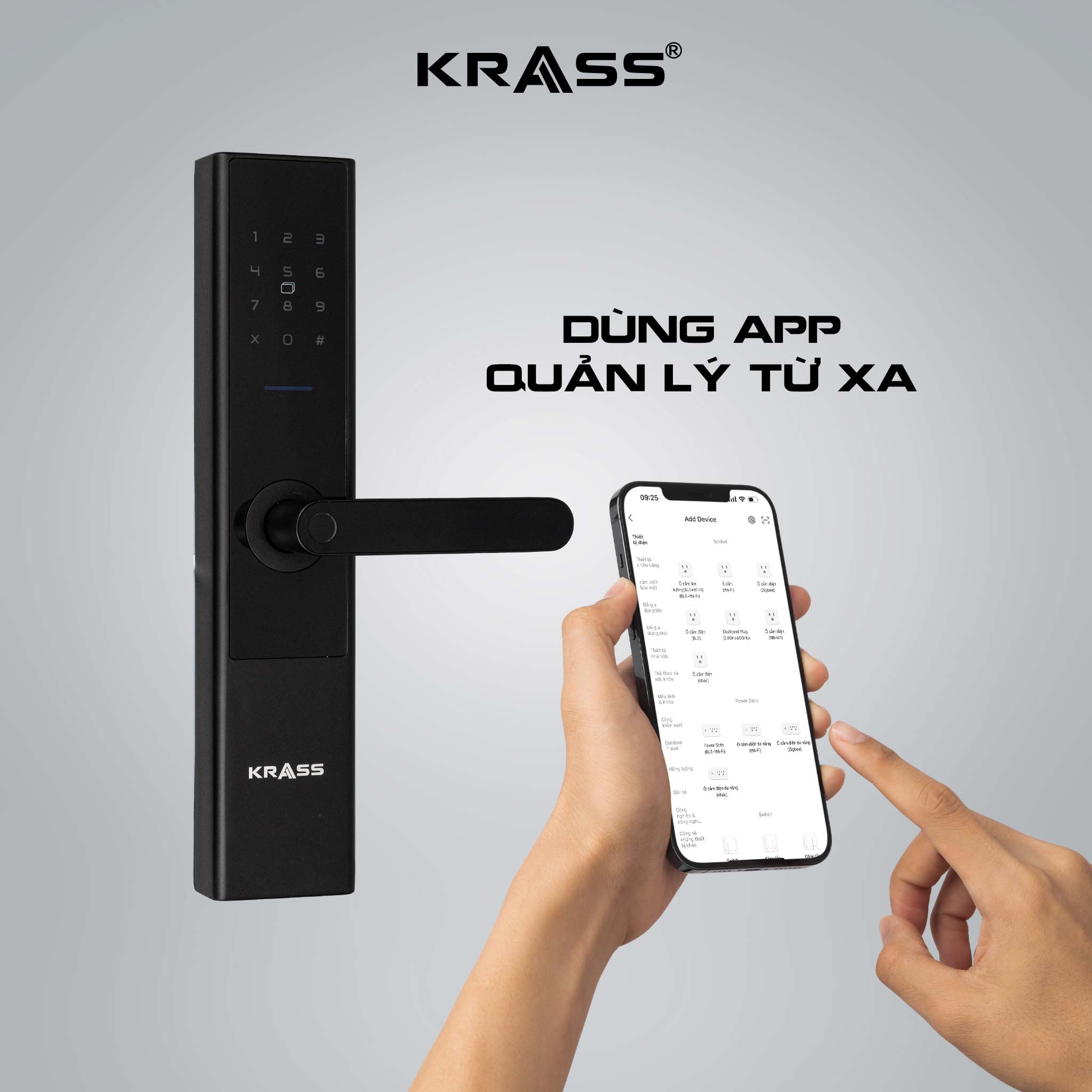 Krass K68 kết nối app điện thoại 