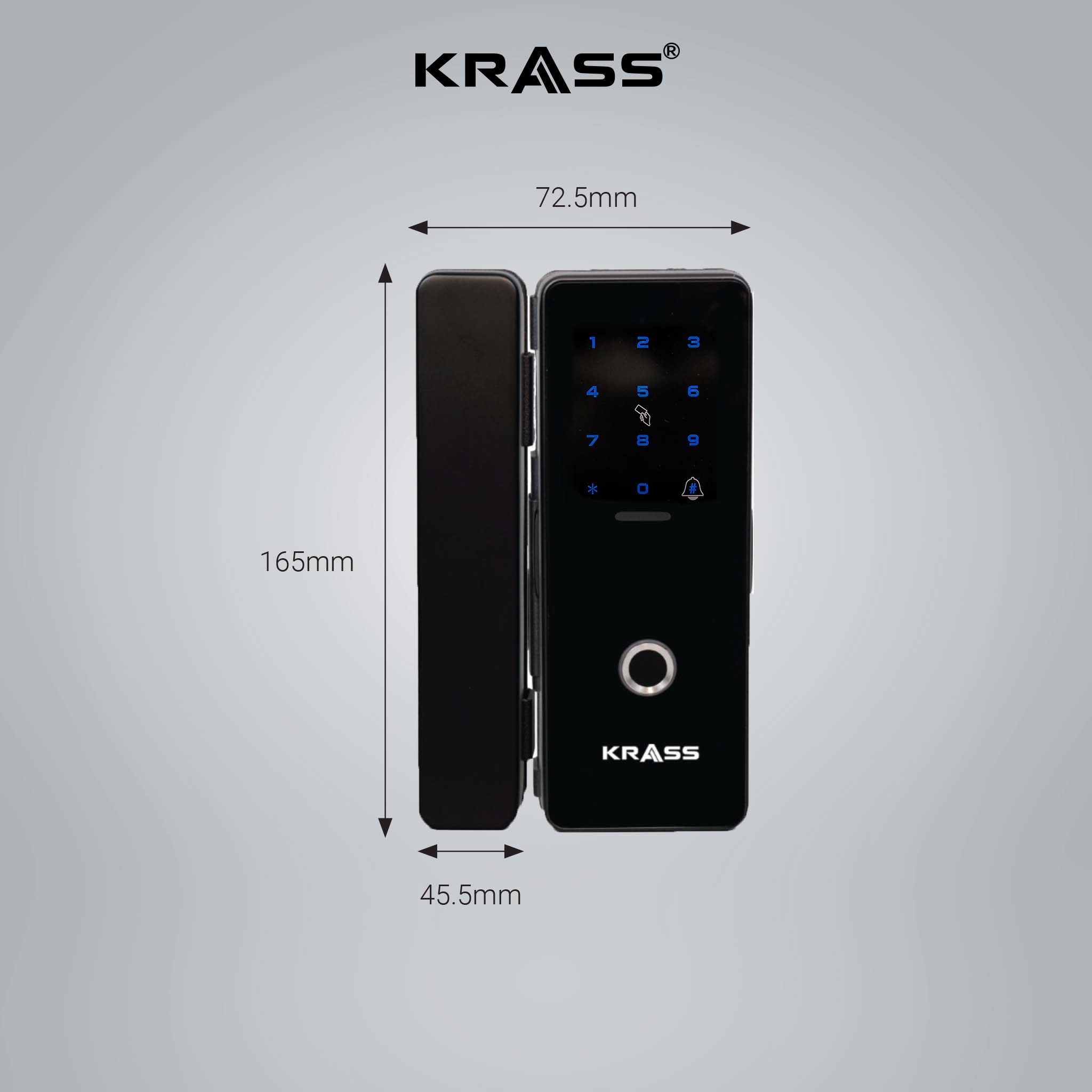 Kích thước khóa Krass K9