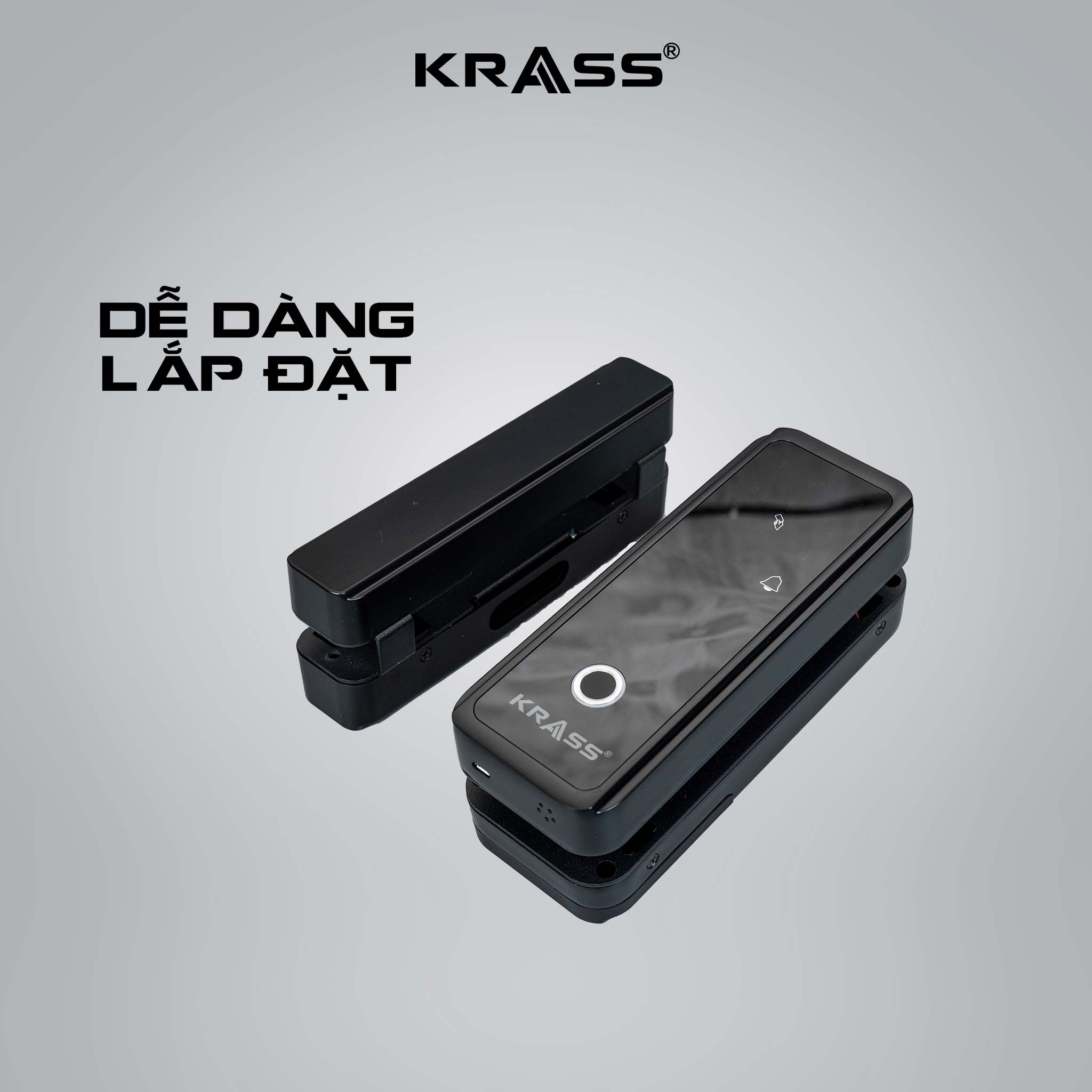 Krass K9 dễ dàng lắp cho cửa kính
