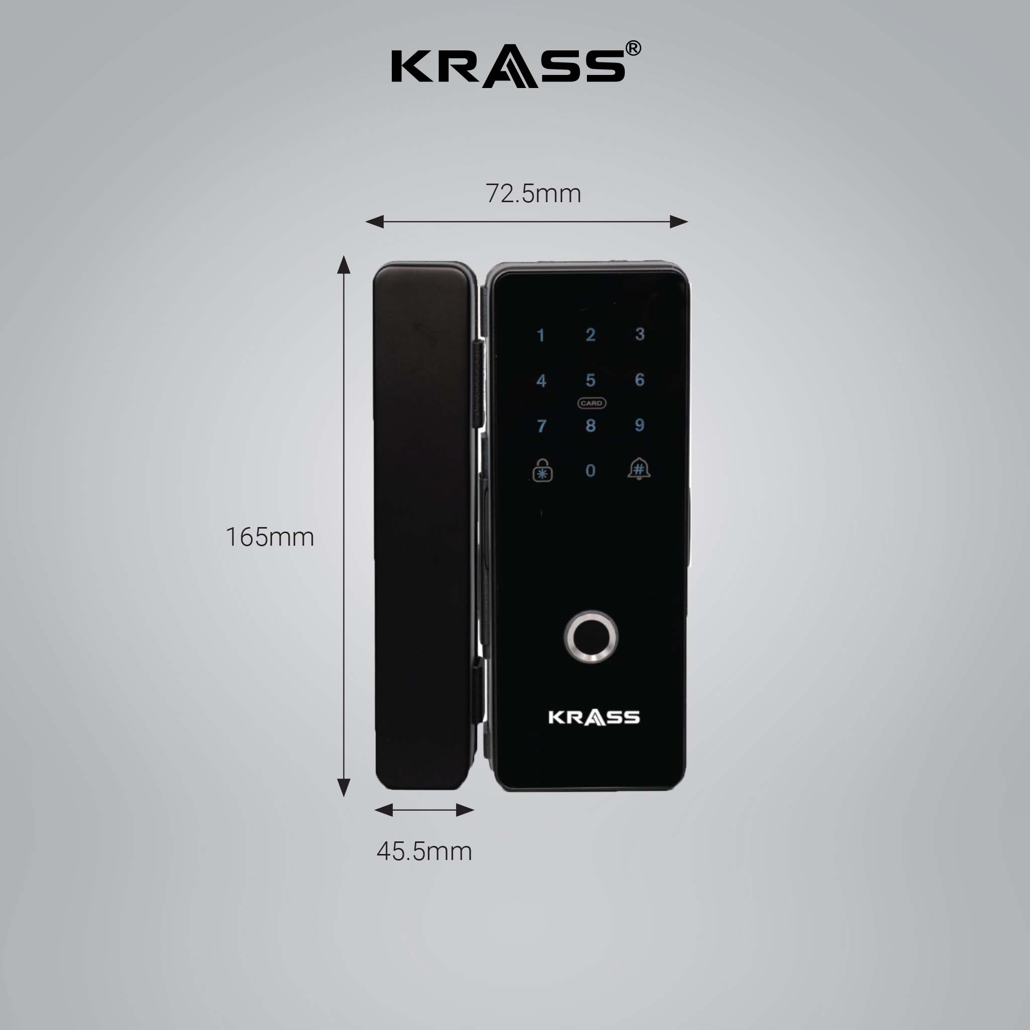 Kích thước khóa Krass K10