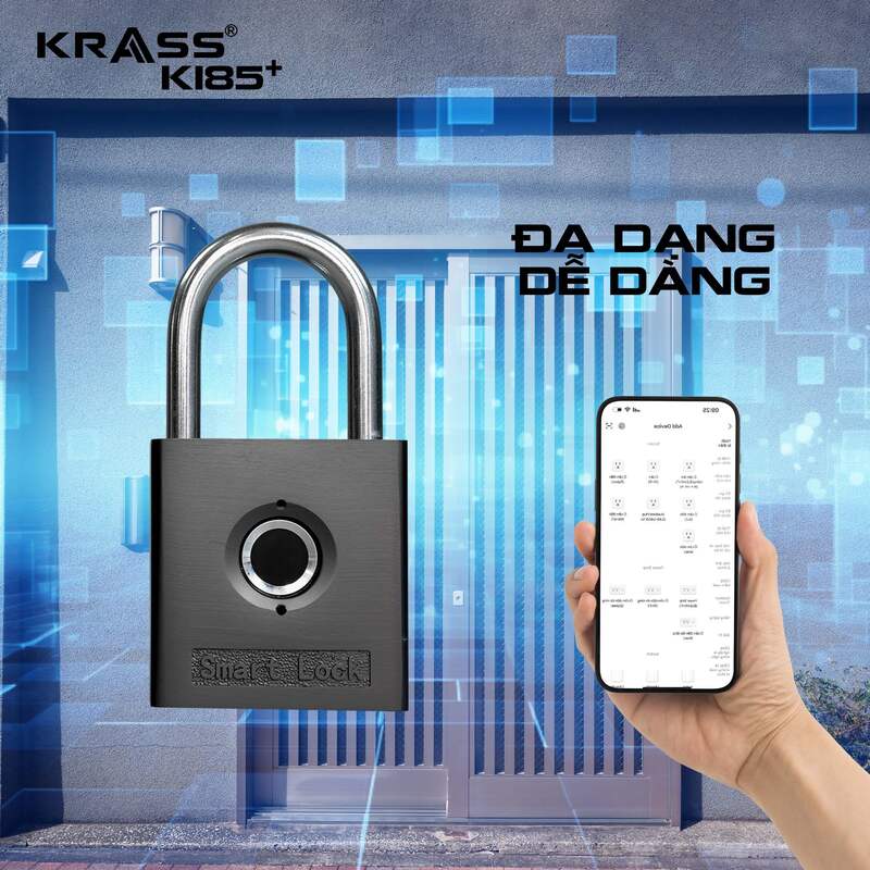 Ổ khóa chống trộm chống cắt Krass K185 Plus