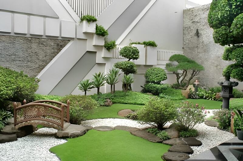 Sân vườn biệt thự phong cách Nhật Bản