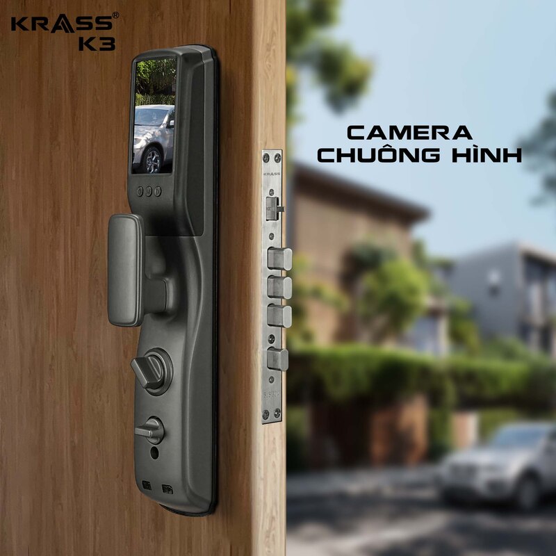 Khóa thông minh có camera nhận diện khuôn mặt Krass K3