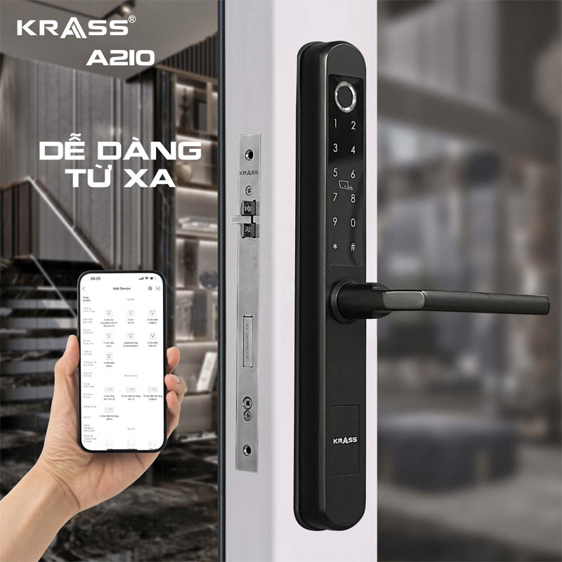 Krass A210 khóa cửa kính